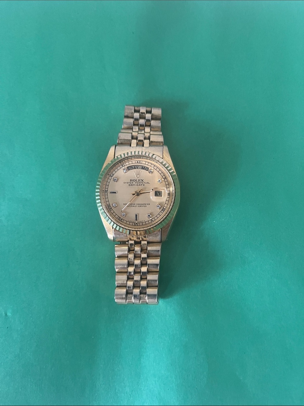 Designer inspired Men's Day-Date Watch with Jubilee Bracelet